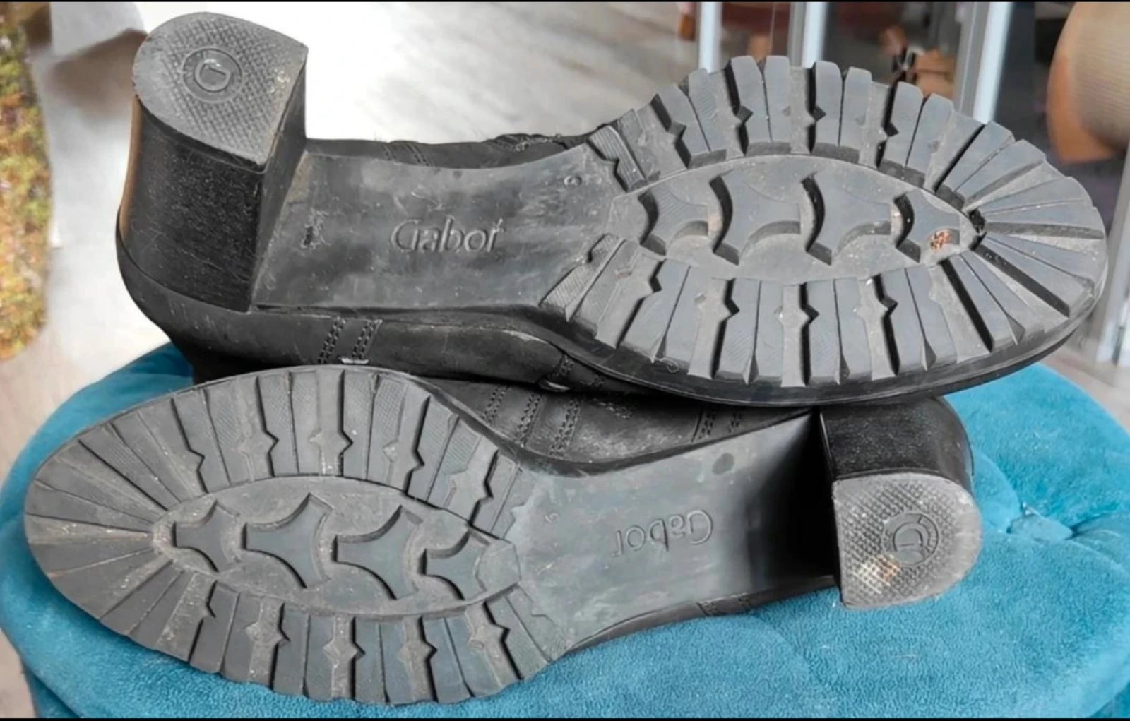 Comfortabele zwarte leren Gabor Comfort enkellaarsjes maat 39.5 – photo 8